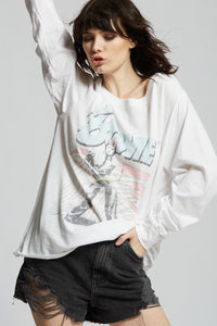 David Bowie Retro Long Sleeve Tee by Recycled Karma Brands
