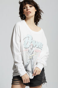 David Bowie Retro Long Sleeve Tee by Recycled Karma Brands